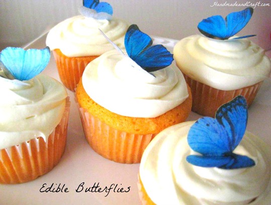 Edible Butterflies on Handmade and Craft