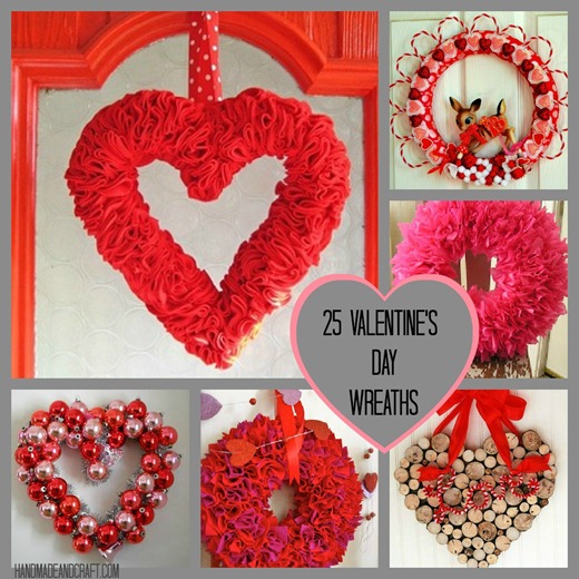 25 Valentine's Day Wreath {DIY} on Handmade and Craft