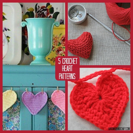 5 Crochet Heart Patterns to Love - HandmadeandCraft.com