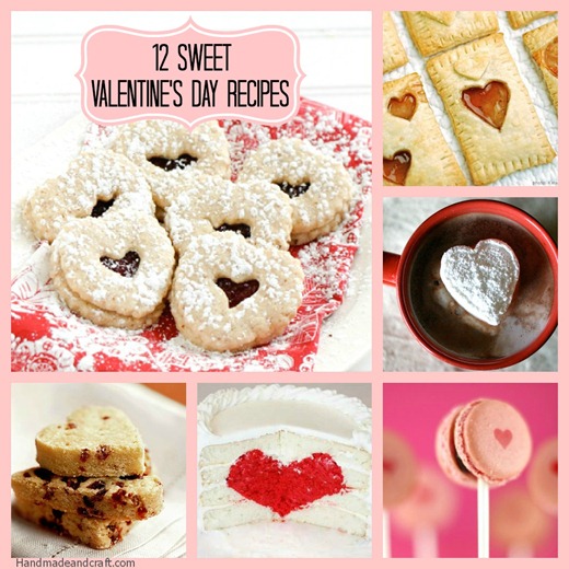 12 Sweet Valentine's Day Recipes on HandmadeandCraft.com