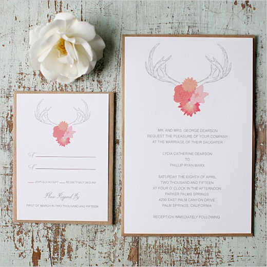 country girl wedding invitation