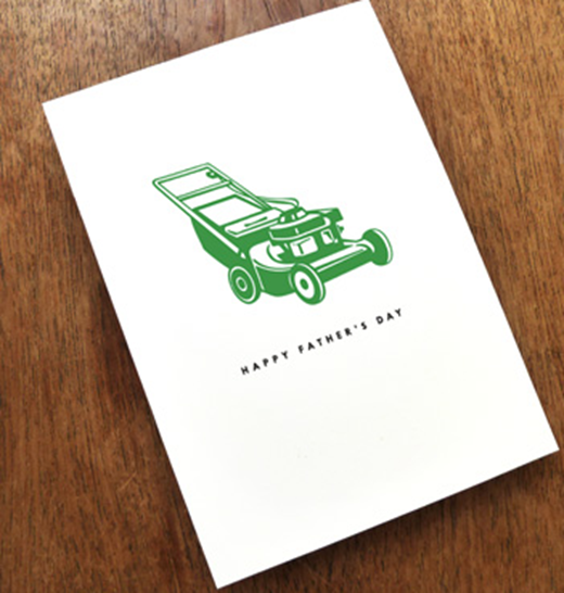 Lawnmower Father's Day Card