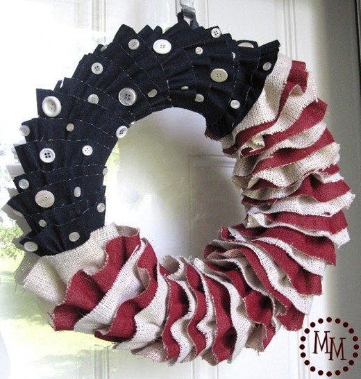 Patriotic Wreath - DIY summer