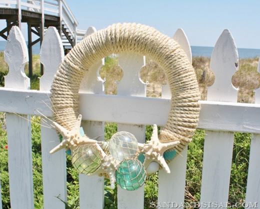 summer wreath - nautical