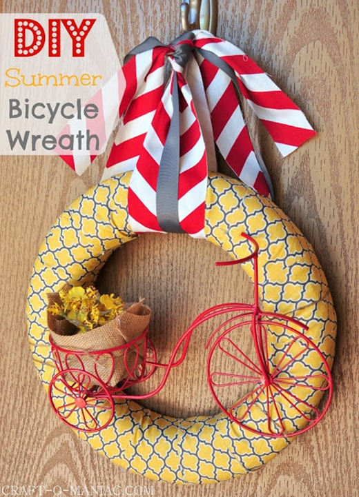 wreath summer bicycle sidepm