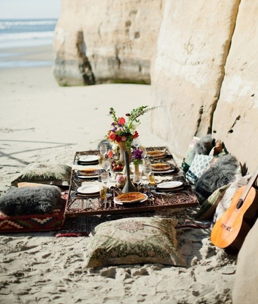 picnic on the beach