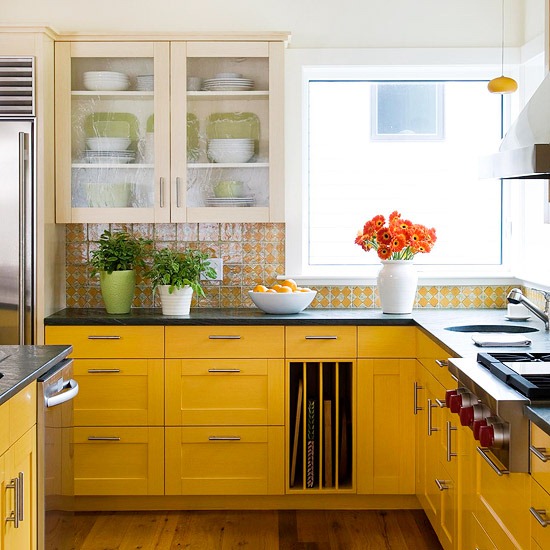 Colorful Yellow Kitchen {Color Inspiration}