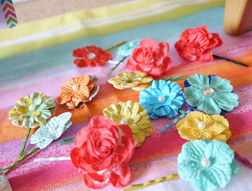 Flower Hair Pins 3