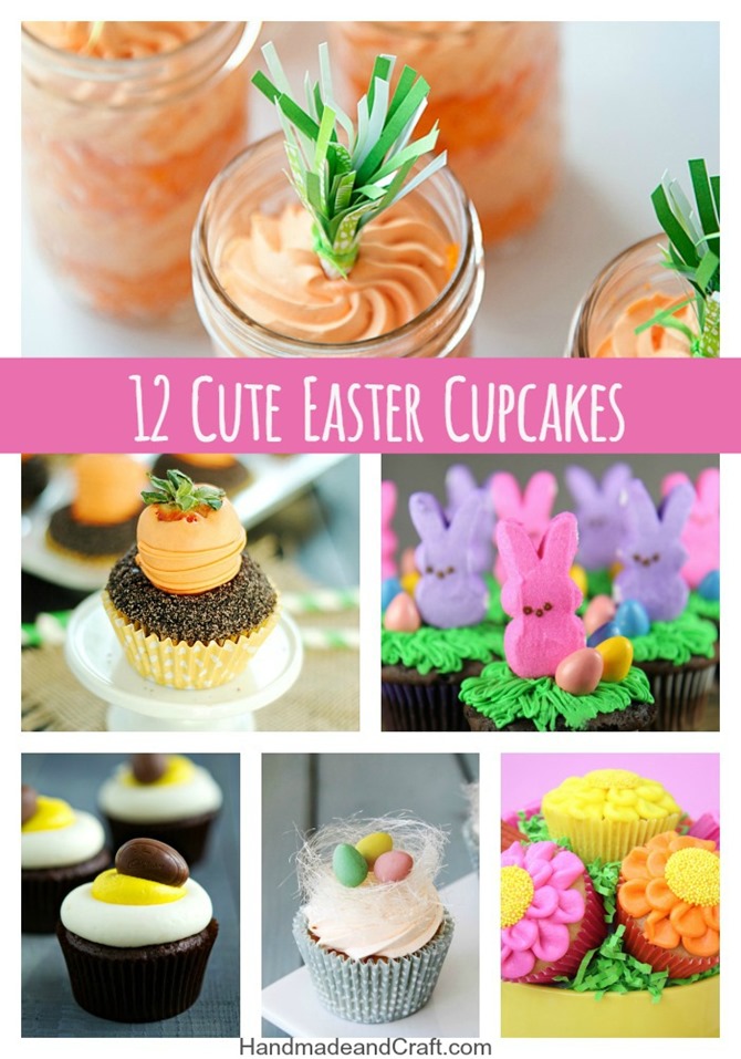 12 Cute Easter Cupcake Recipes - HandmadeandCraft.com