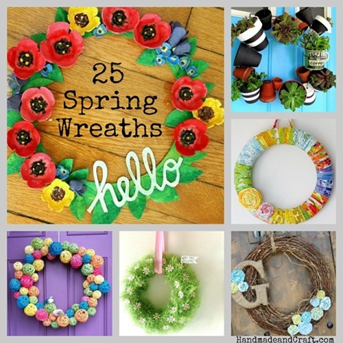 25 DIY Spring Wreaths