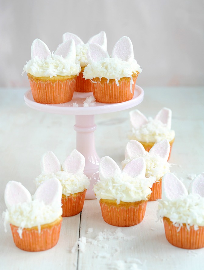 Bunny Cupcakes - Marshmallow Ears