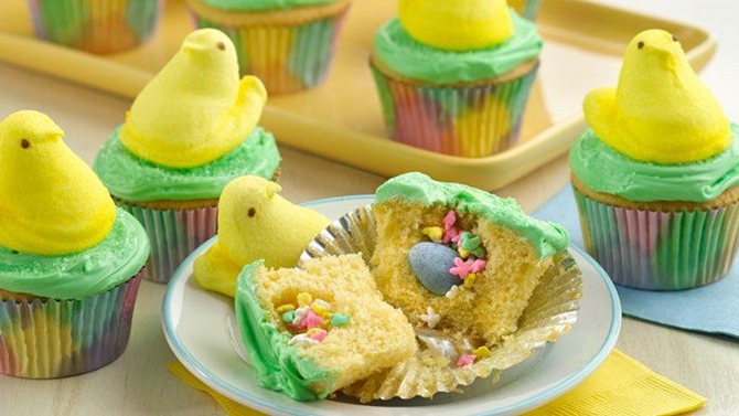 Peeps Surprise Cupcake