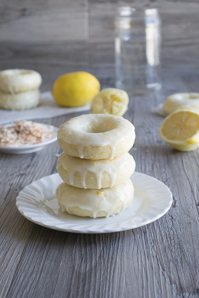 Spring donut recipes - lemon coconut