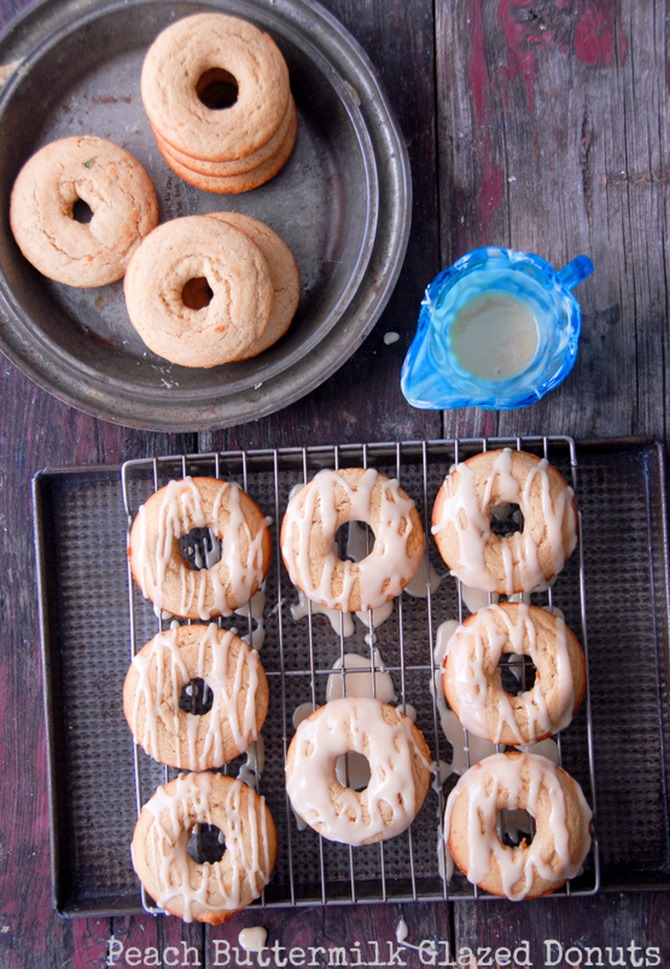 Spring donut recipes - peach