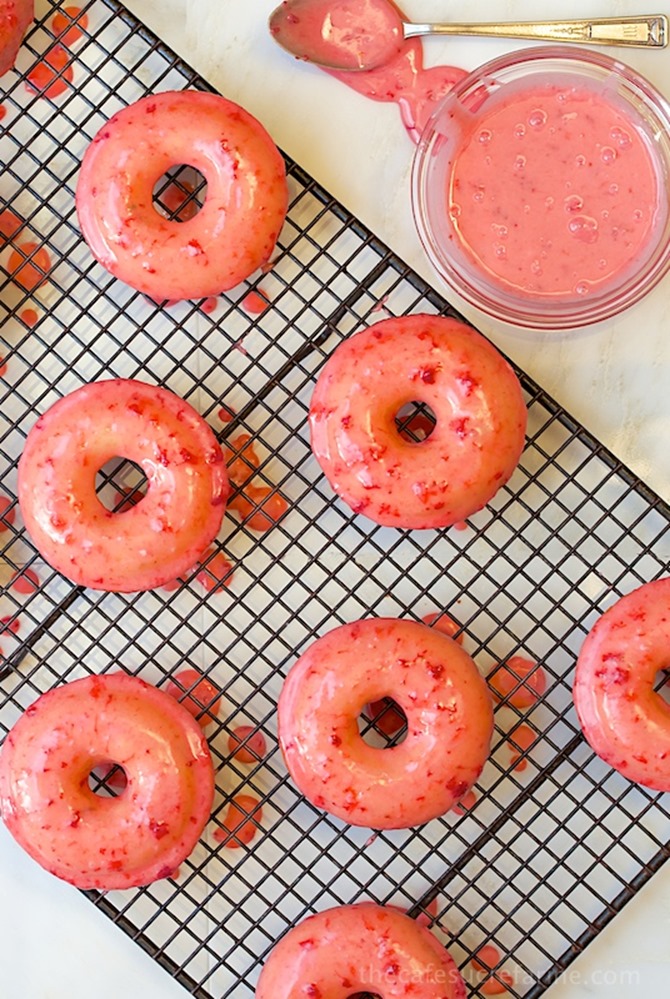 Spring donut recipes - strawberry