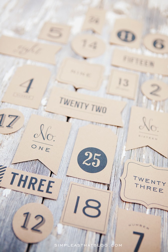 diy advent calendar 1 - simple as that